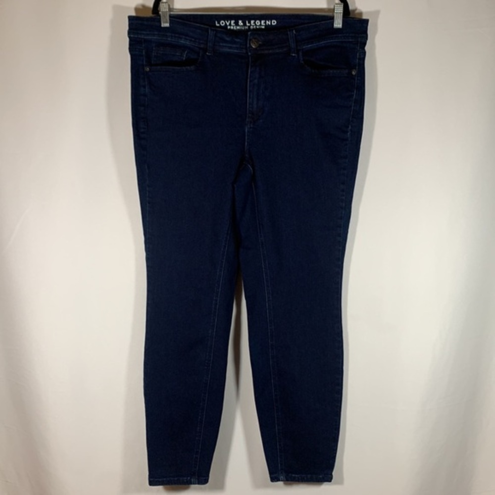 Love & Legend Dark Blue Skinny Jeans Size 18